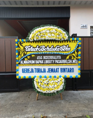 Papan Bunga Duka di Renged